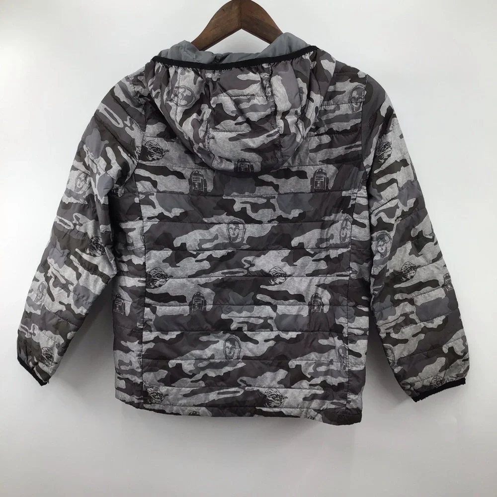 GAP Star Wars Kids Youth Camo Jacket - Gray and Black
